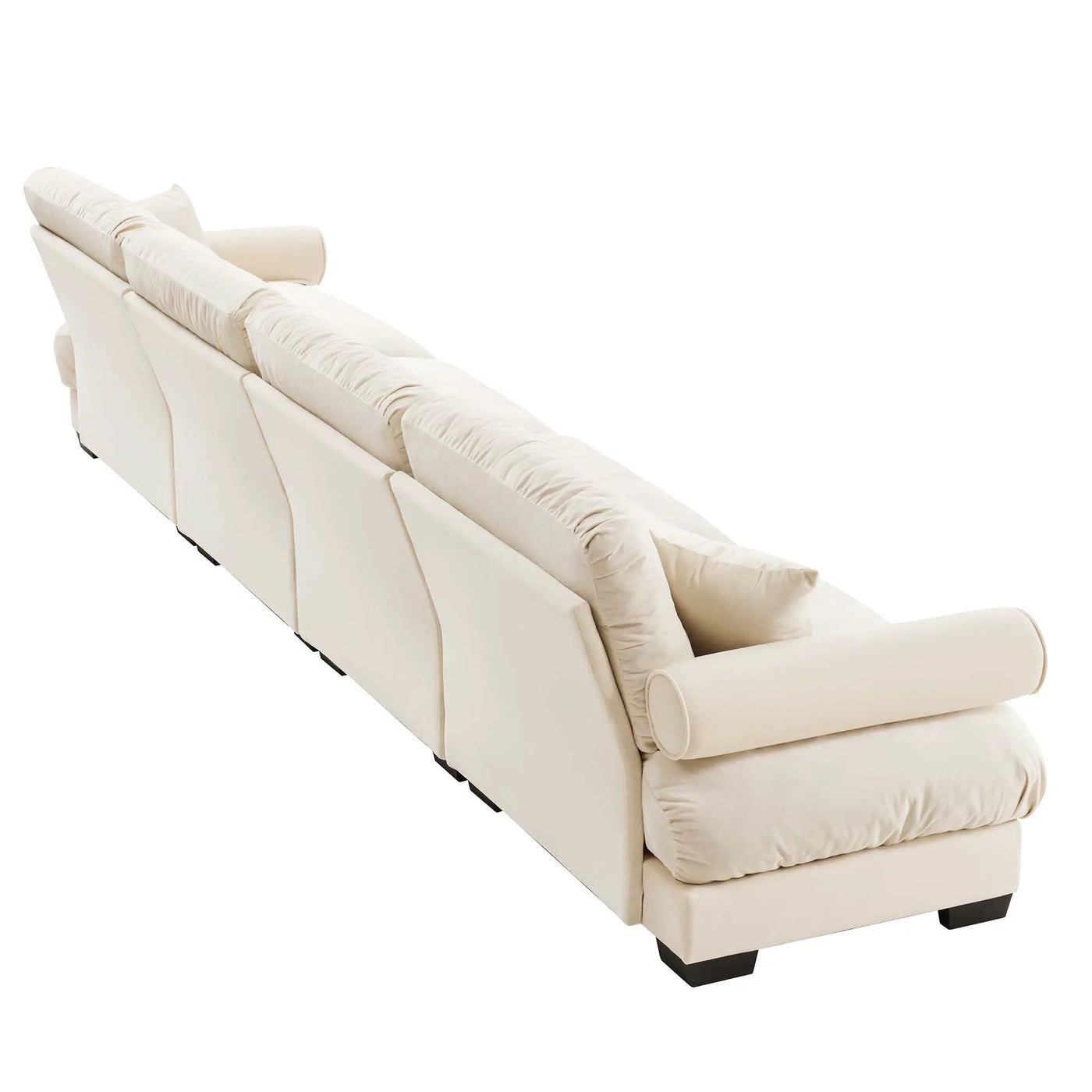 Super Comfort Oversized Modular Sectional Sofa, Deep Seat Convertible L Shaped Couch by Unique Piece Furniture