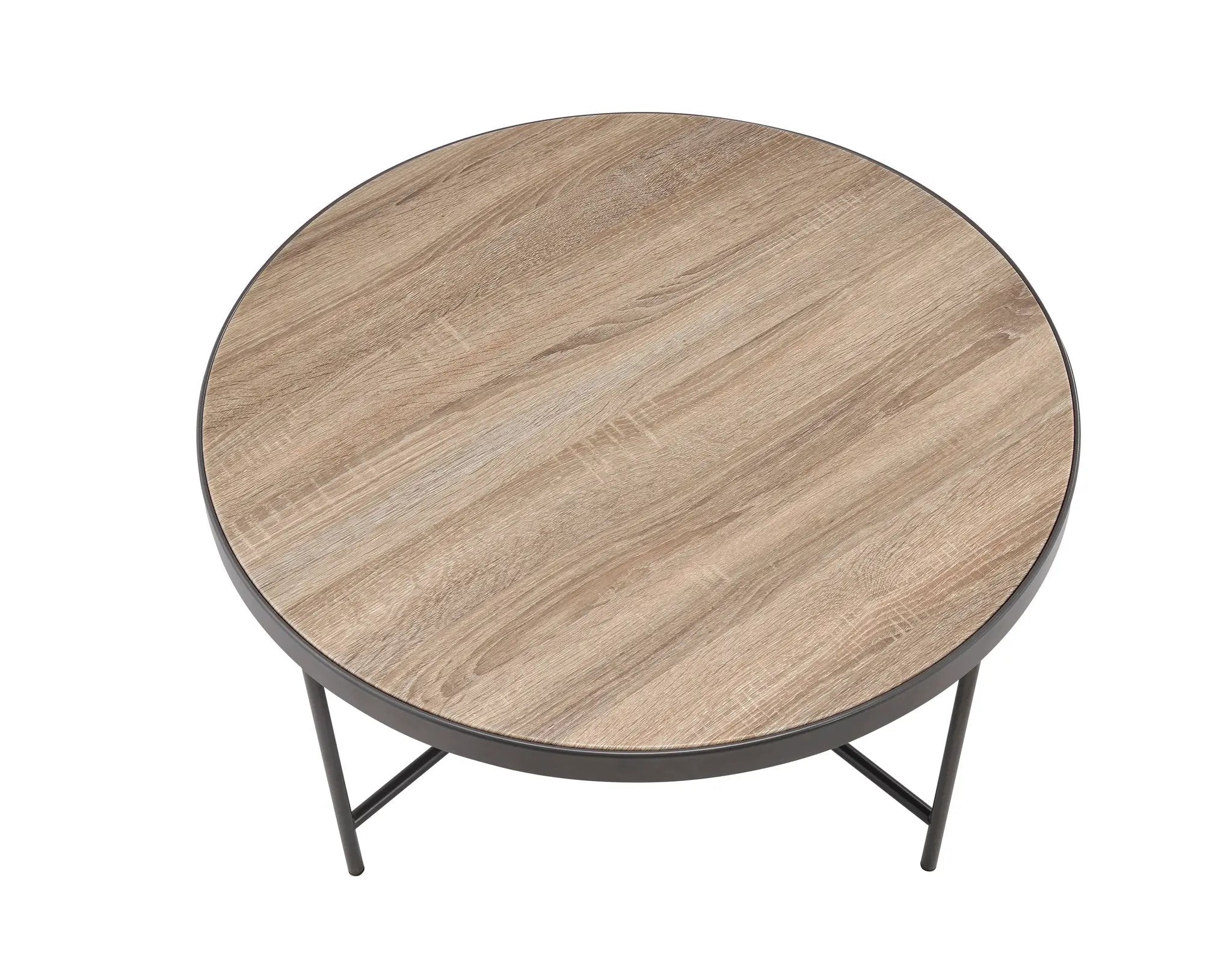 Bage Weathered Round Coffee Table by HouseOfZazla