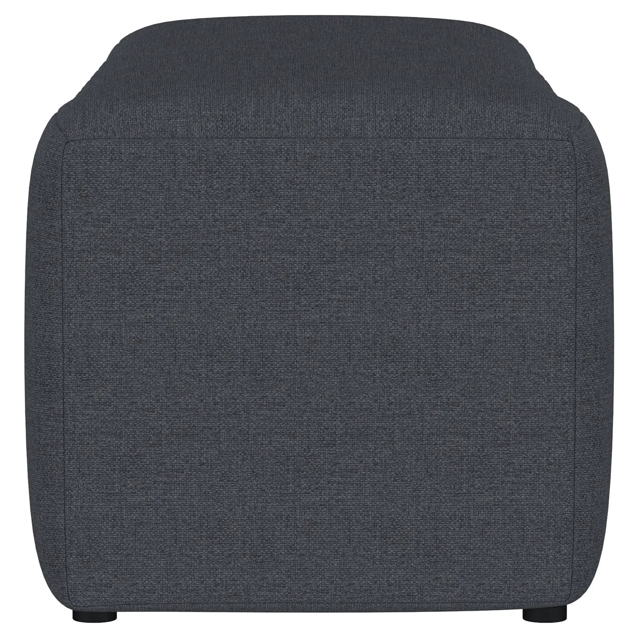 Summer Fabric Upholstered Tufted Accent Bench Charcoal by Unique Piece Furniture