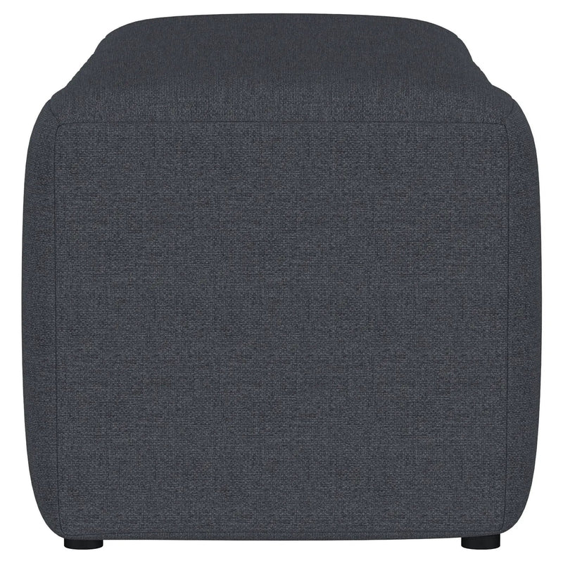 Summer Fabric Upholstered Tufted Accent Bench Charcoal by Unique Piece Furniture