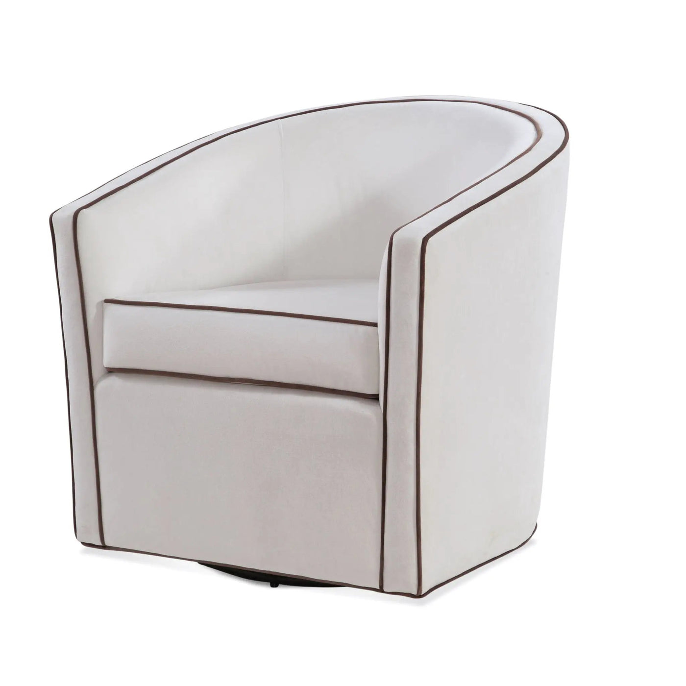 Kendall - Swivel Chair With Barrel Back Design by HouseOfZazla