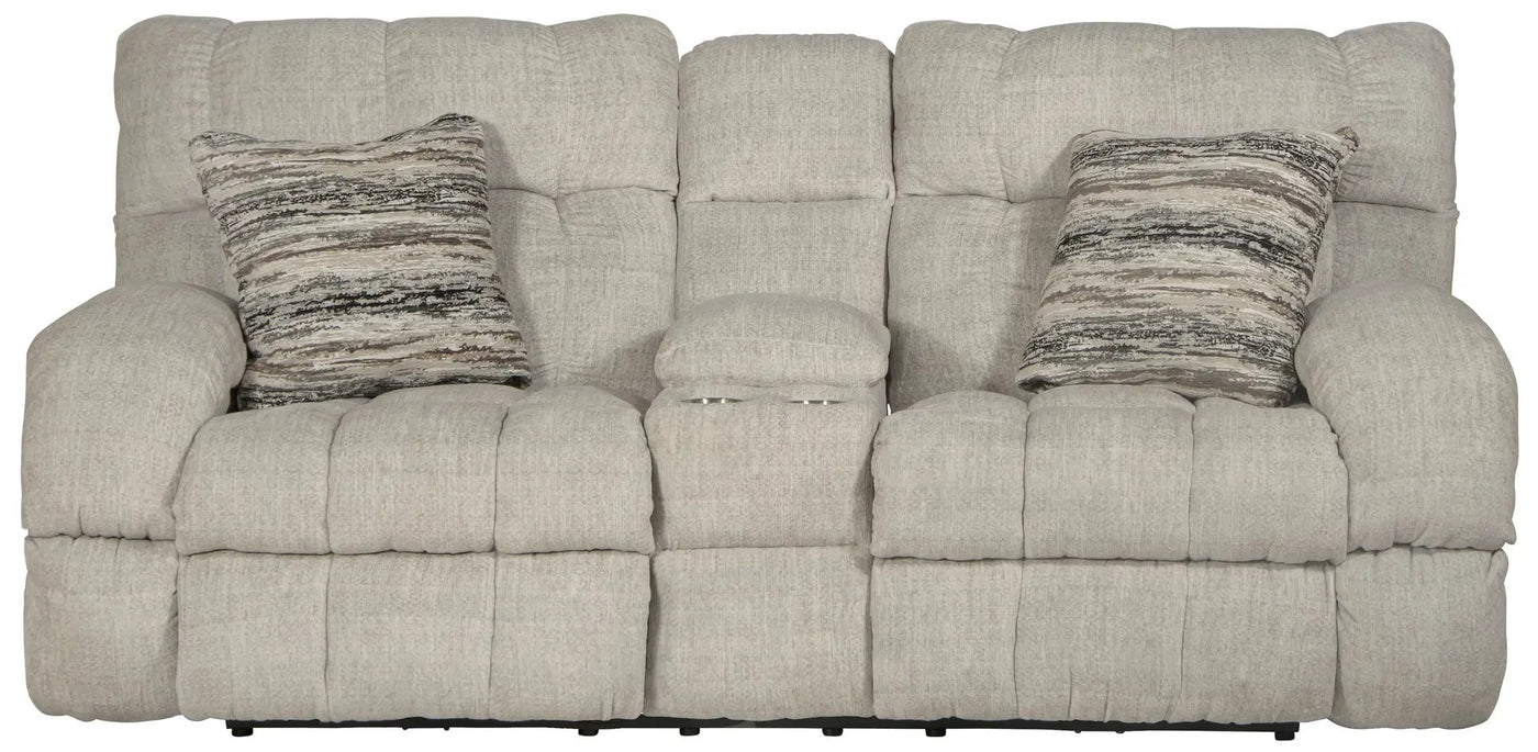 Ashland - Power Lay Flat Reclining Console Loveseat by Unique Piece Furniture