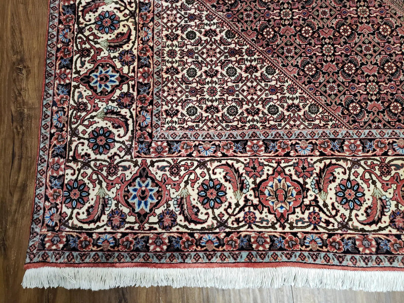 Stunning Persian Bijar Rug 8x11 - Herati Mahi Pattern by Jewel Rugs