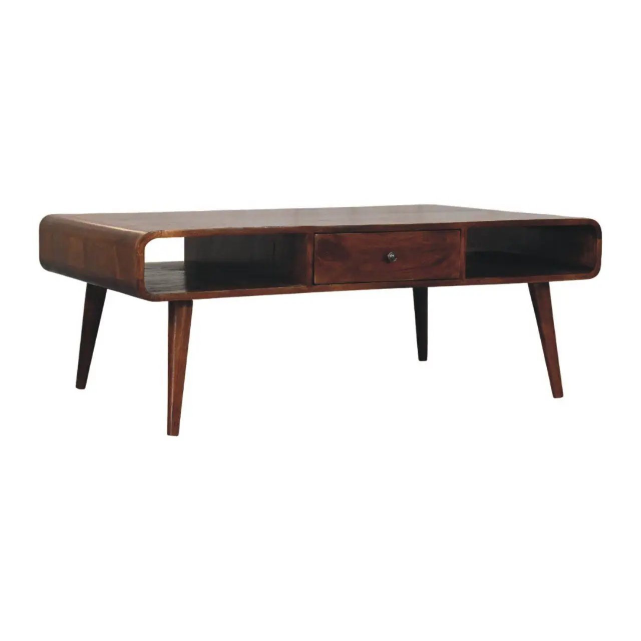 Avora - 2 Drawer Coffee Table - Brown by HouseOfZazla