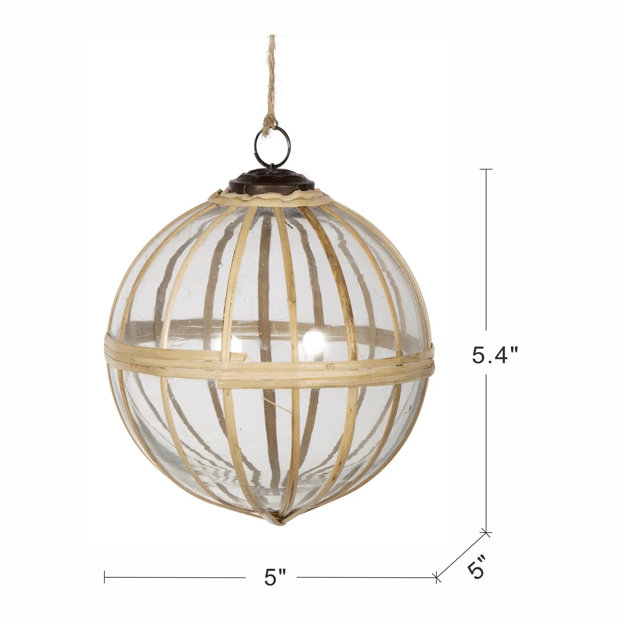 D5" X-Mas Hanging Ornament, Set of 2 by HouseOfZazla