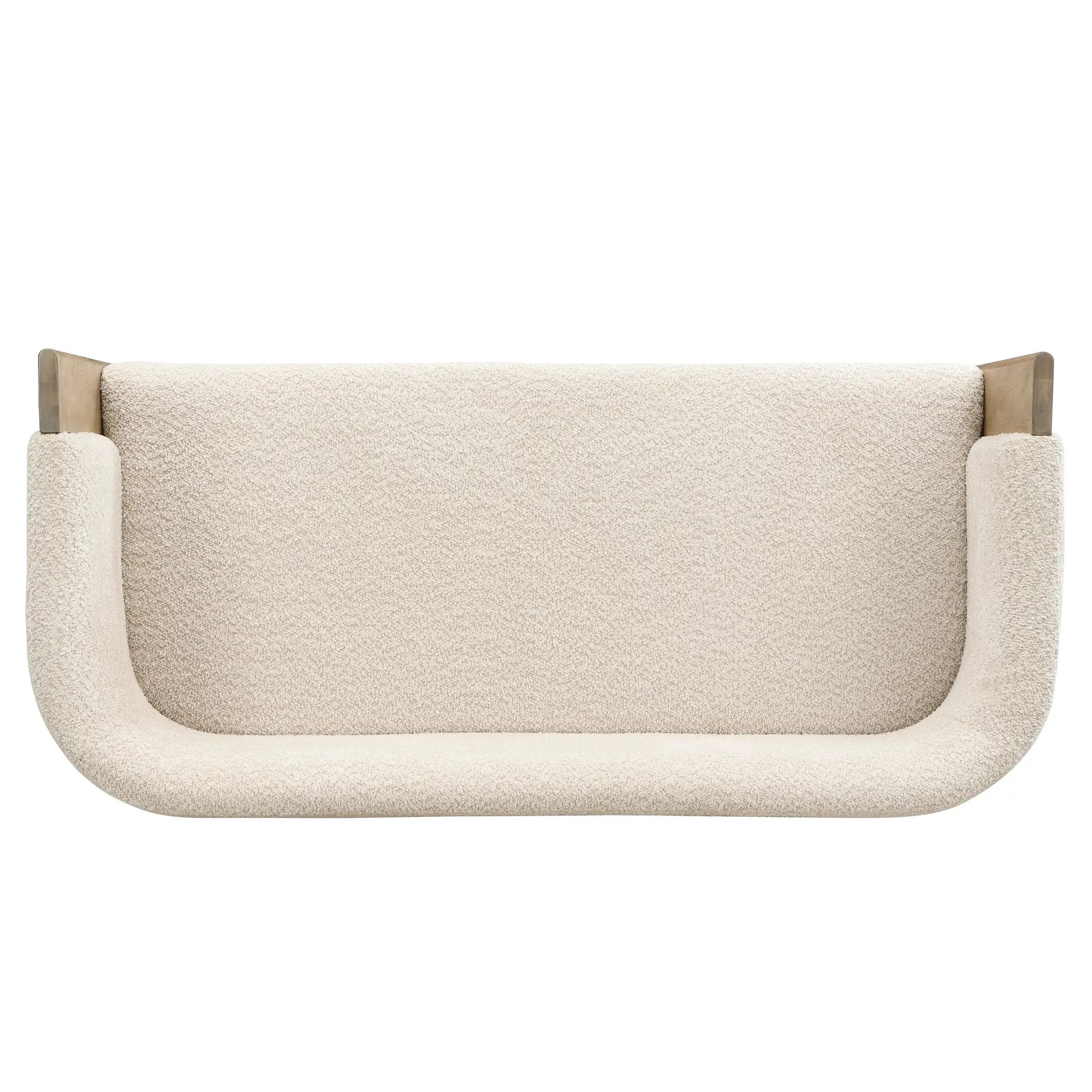48.5" Upholstered Solid Loveseat (Natural Ash+Almond) by HouseOfZazla