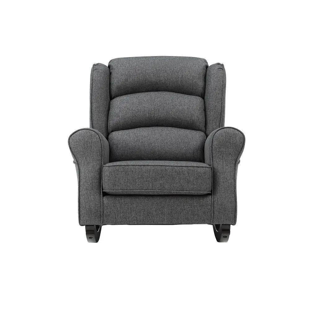 Fabien - Rocking Chair - Gray Fabric by Unique Piece Furniture