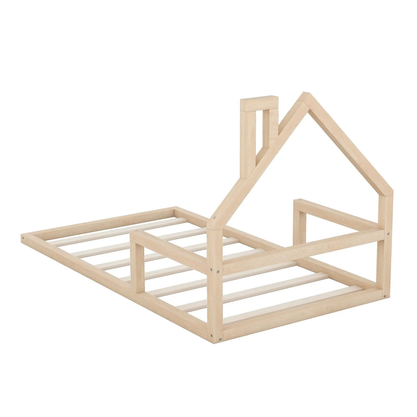 Floor Bed With House Shaped Headboard by HouseOfZazla