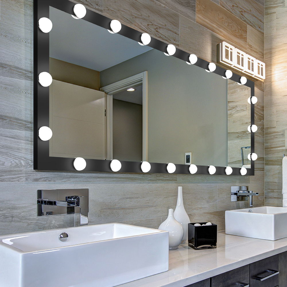 Full Length Mirror with Lights and Touch Control – Pearl Silver, Black, or Pink, photo 22 of 40