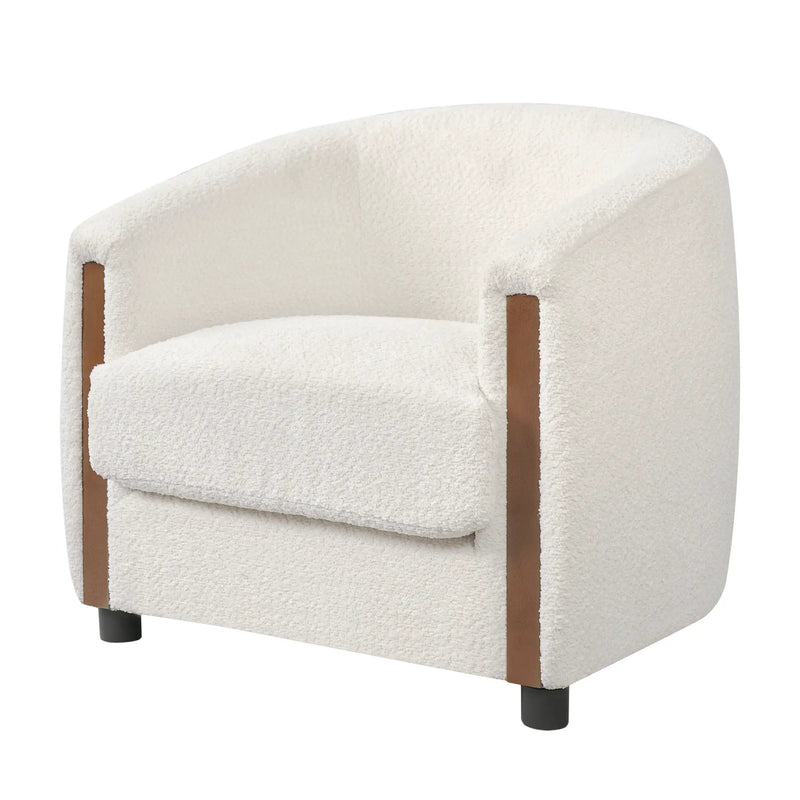 31.8" Modern Curved Barrel Accent Chair by HouseOfZazla