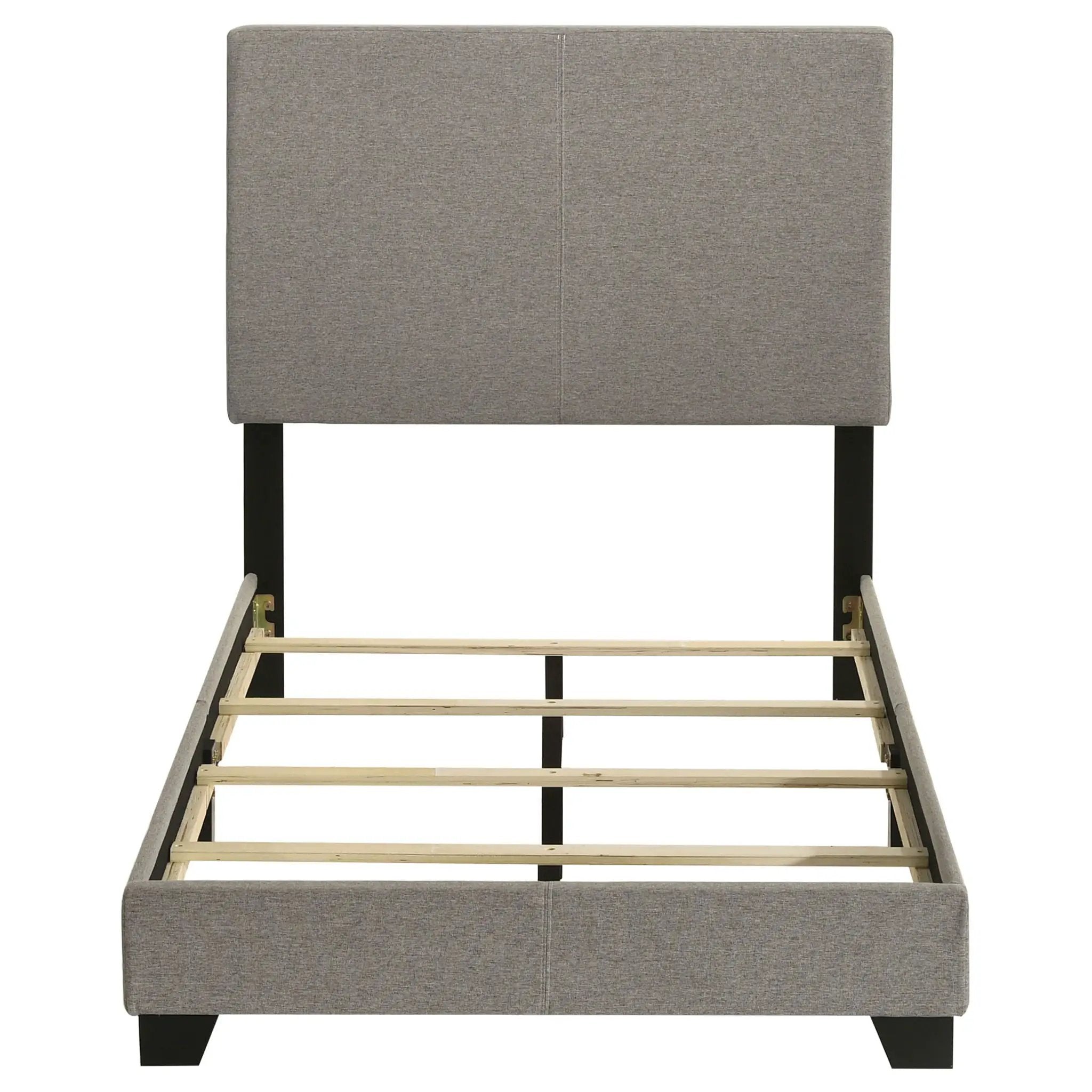 Dorian Fabric Upholstered Twin Panel Bed Taupe by Unique Piece Furniture
