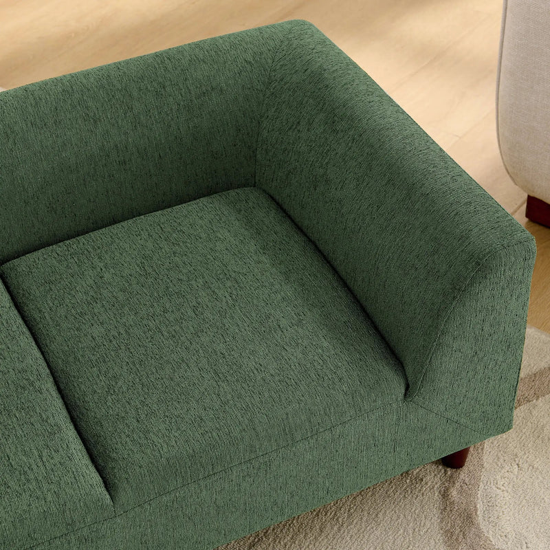 Pet Sofa with Backrest and Armrests - Modern Olive by HouseOfZazla