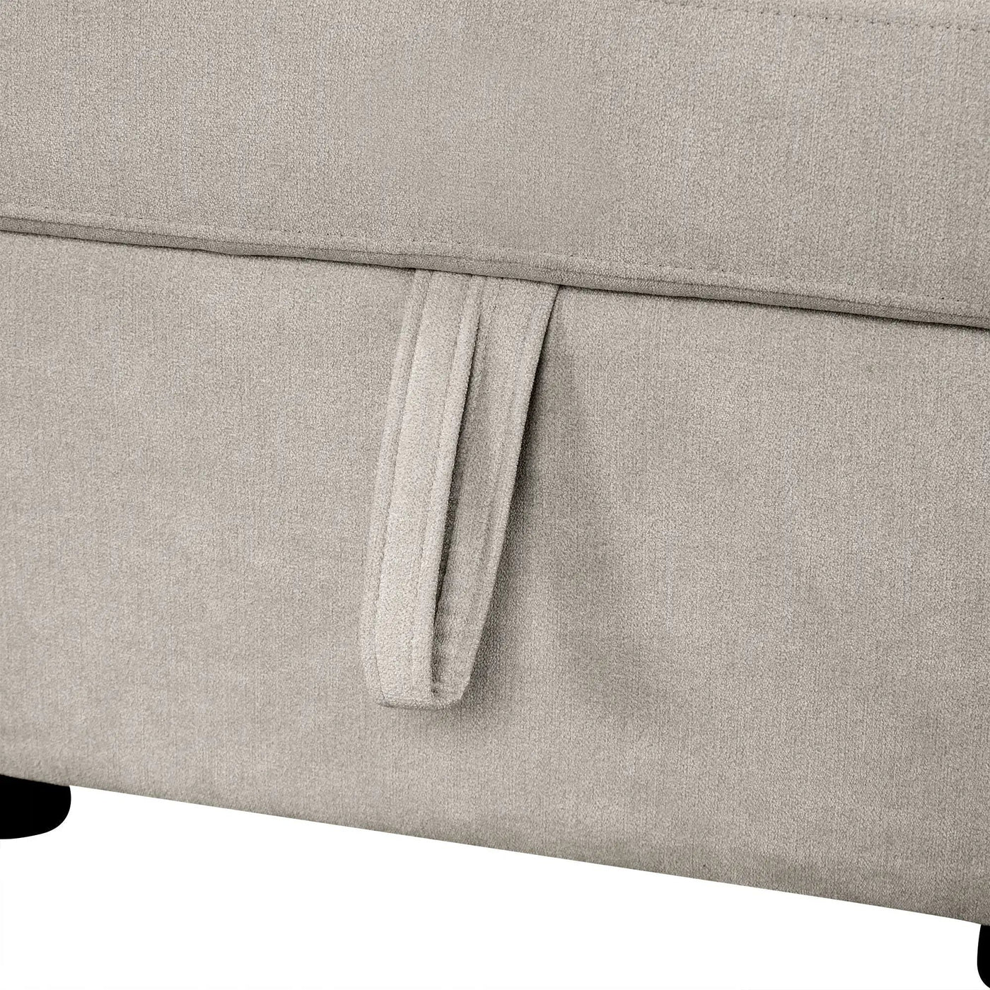 U-Shaped Sectional Sofa Pull-Out Sofa Bed With Two USB Ports, A Storage Chaise Lounge And Four Back Pillows For Living Room by HouseOfZazla