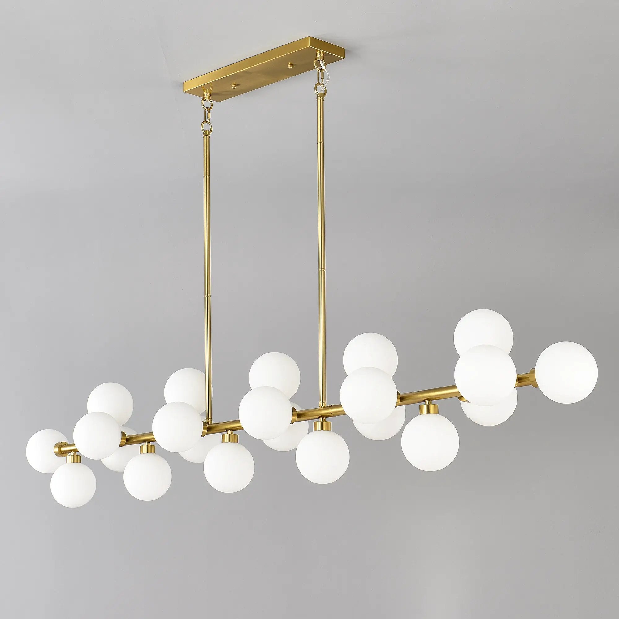 75.6'' Large Pendant Lamp with Opal Glass Shade by HouseOfZazla