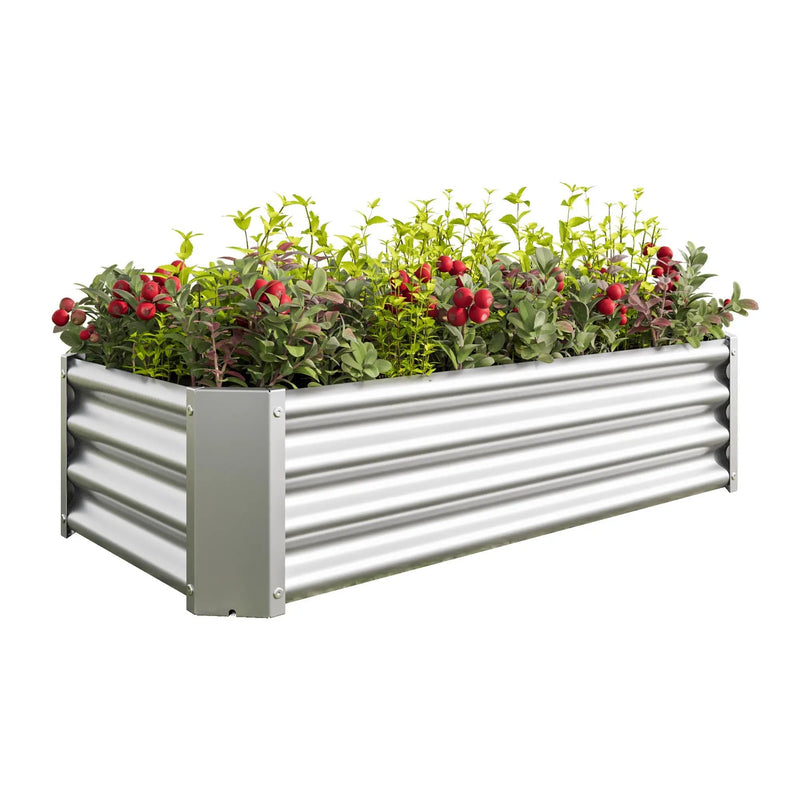 Metal Raised Garden Bed 4x2x1 ft by HouseOfZazla