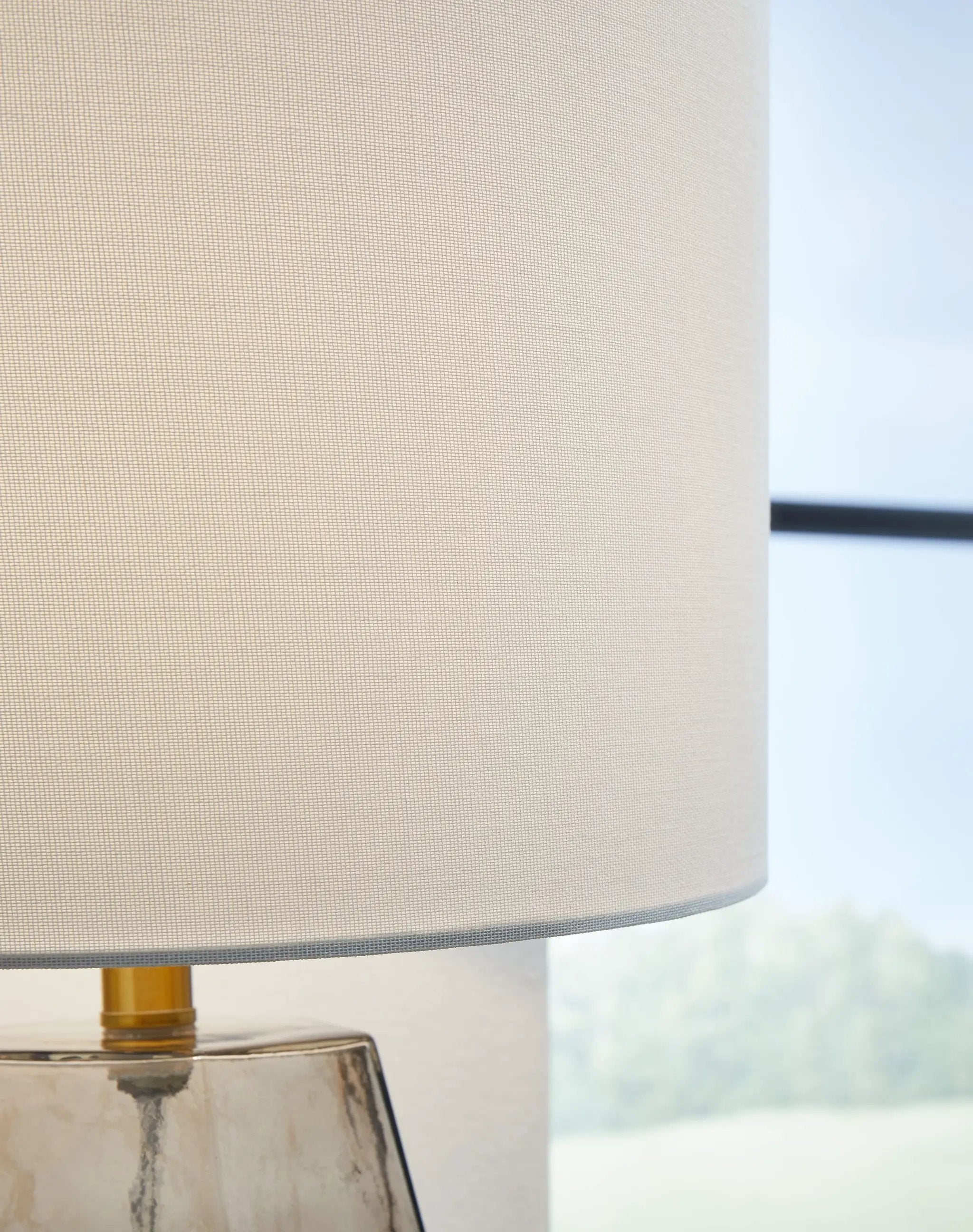 Taylow - Glass Table Lamp - Gray by Unique Piece Furniture