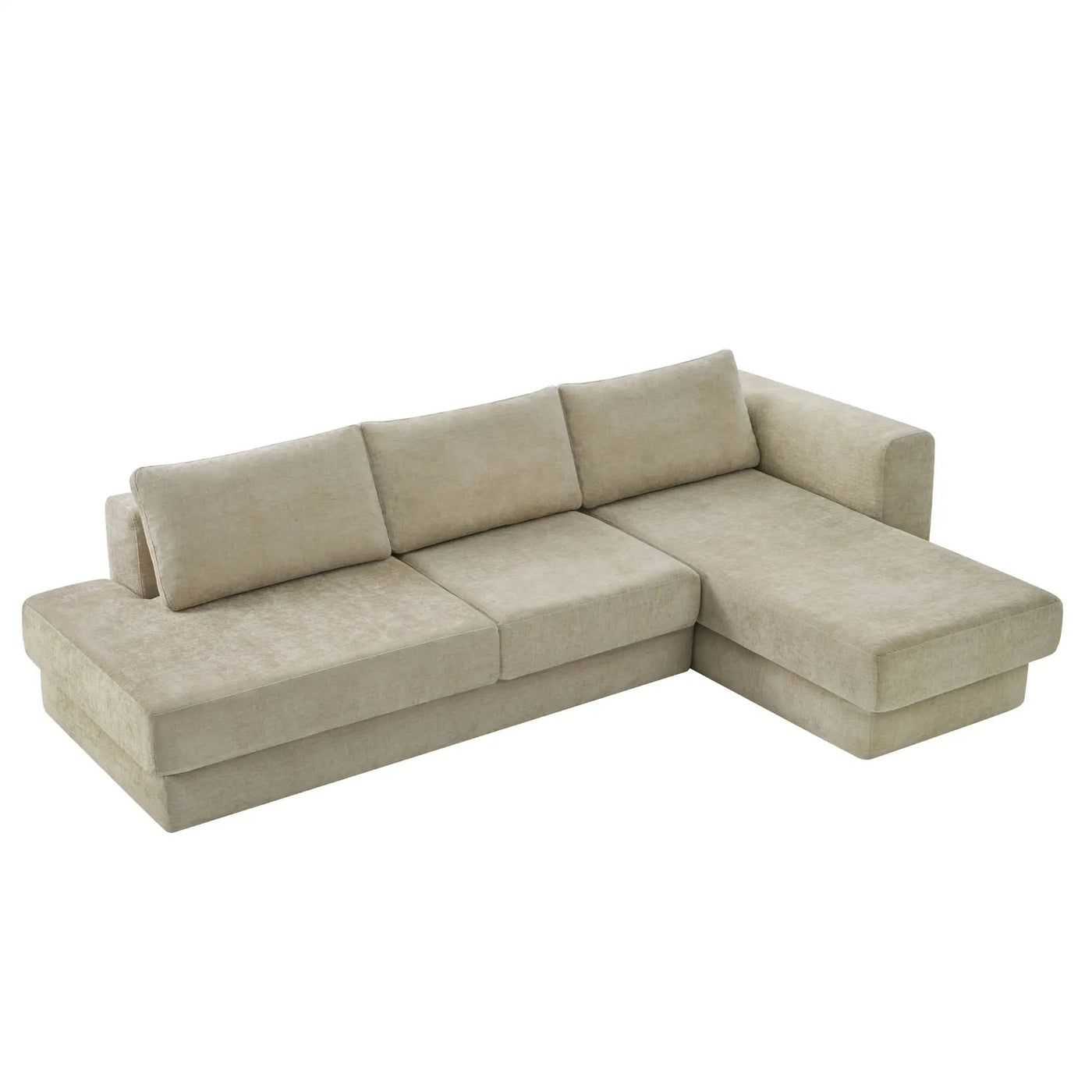 L-Shaped Modular Sofa With Double Layer Cushion by HouseOfZazla
