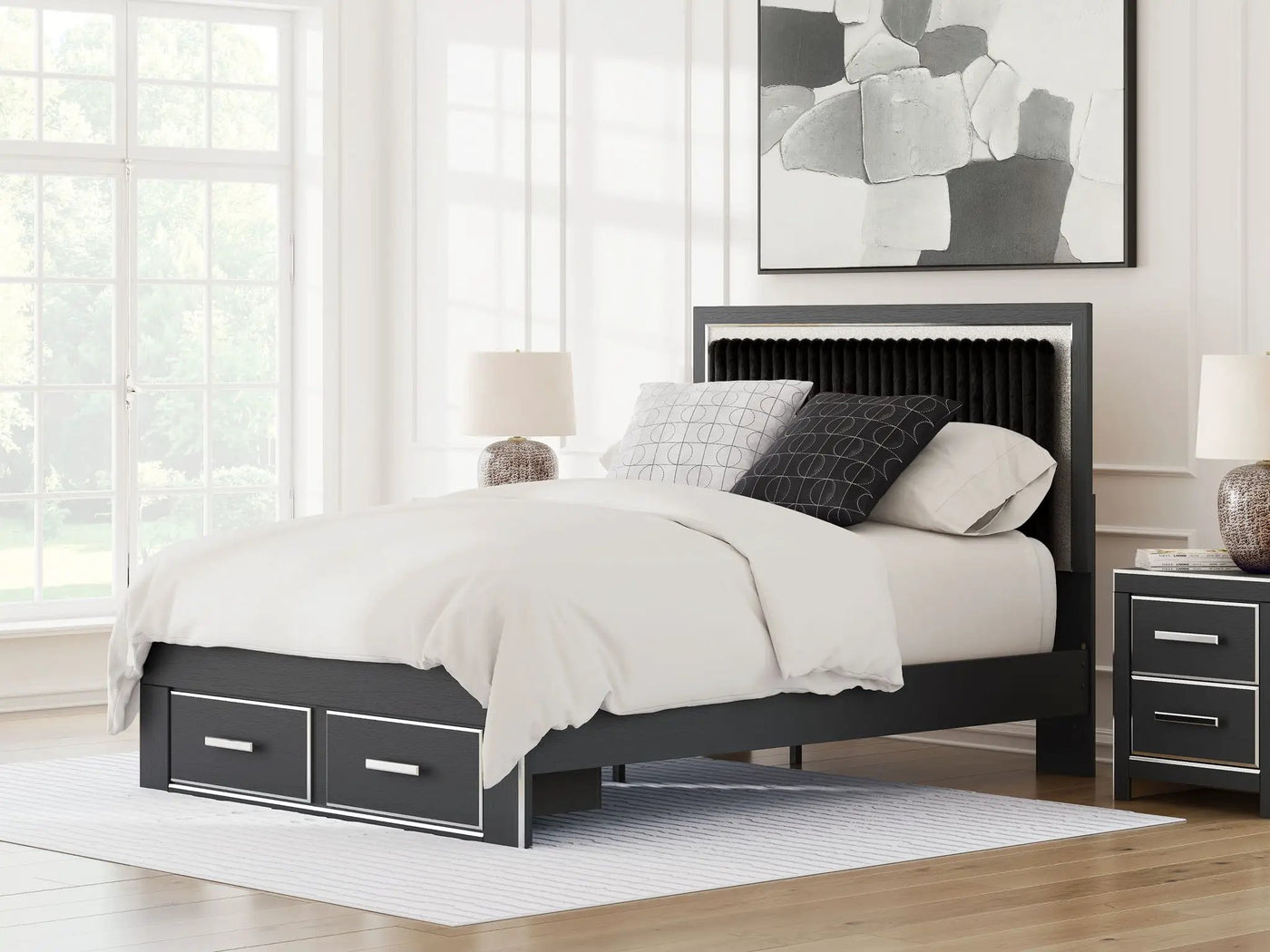Zuraleus - Upholstered Panel Platform Storage Bed by Unique Piece Furniture