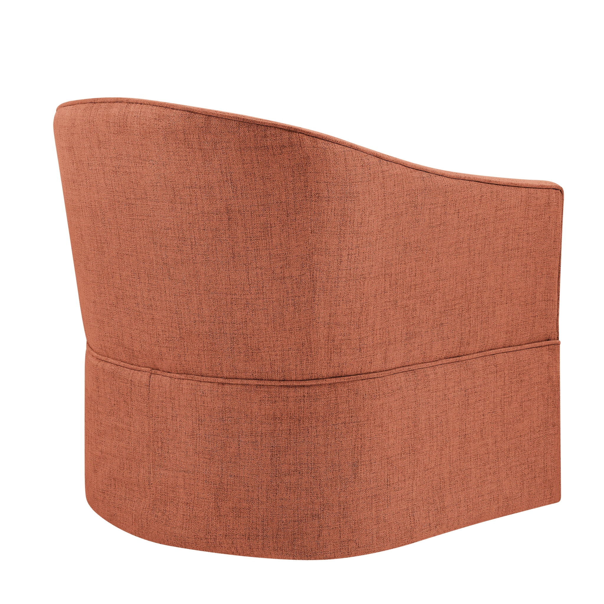 Solitude - Skirted Swivel Accent Chair With Hemp Like by HouseOfZazla