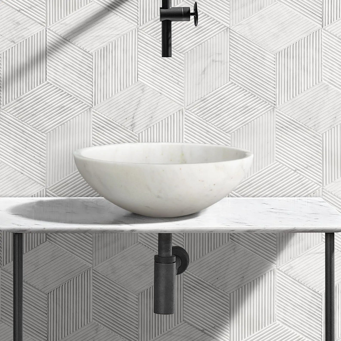 Bathroom Vessel Sink, Circular Design by HouseOfZazla