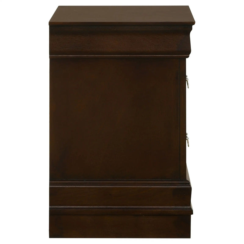 Demetra - 2 Drawer Nightstand - Cappuccino by HouseOfZazla