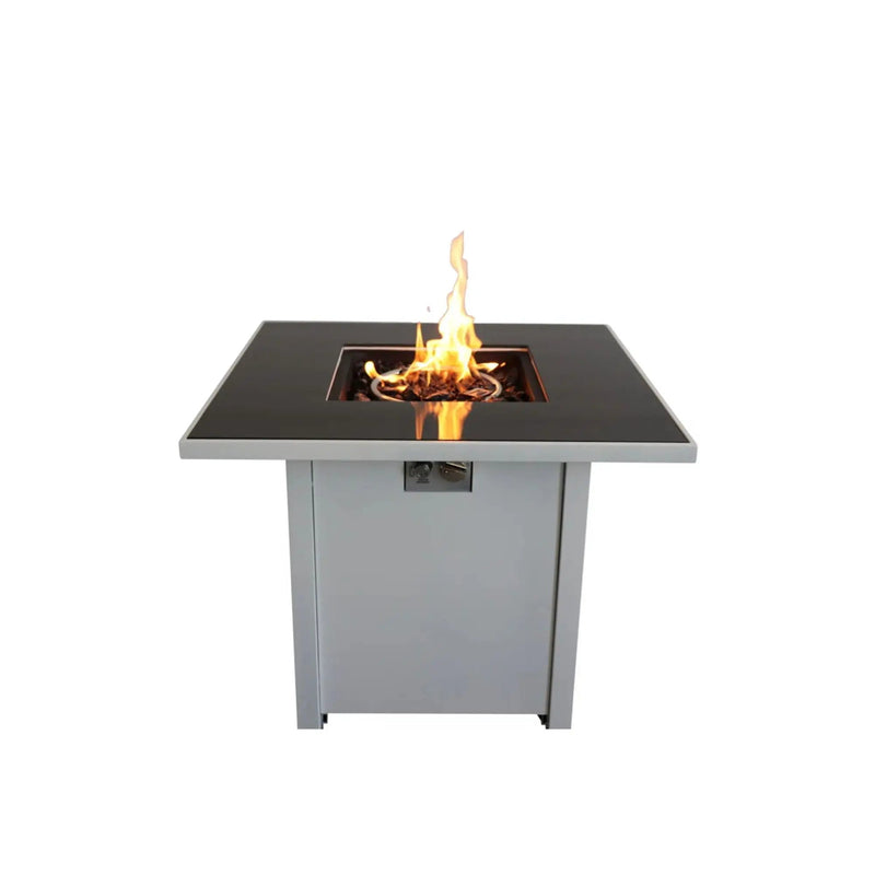 Fire Pit With Powder Coated And Top - White by HouseOfZazla