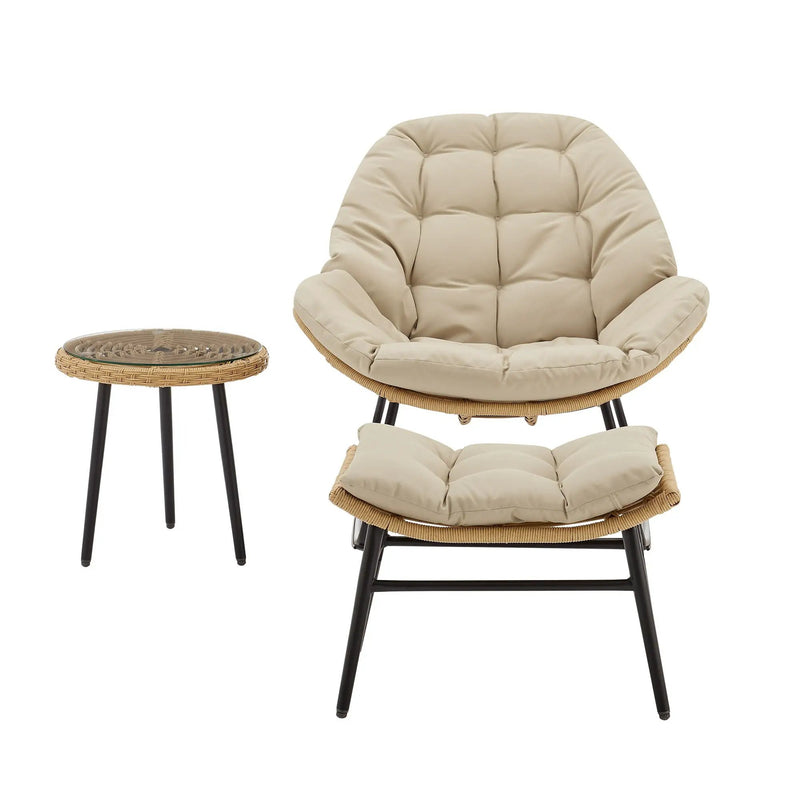 Benson - 3 Piece Lounge Chair Set by HouseOfZazla
