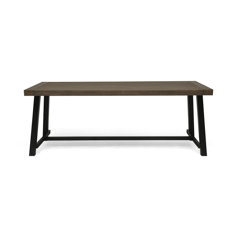 Outdoor Dining Table - Gray / Rustic Metal by HouseOfZazla