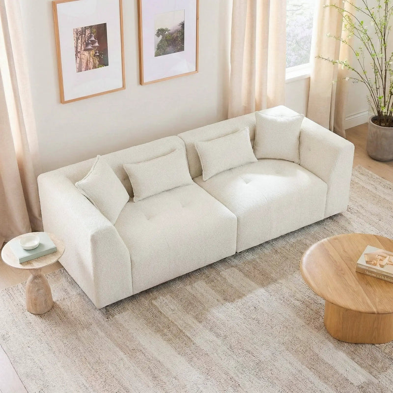 Jefferson Soft Chenille Modern Sofa by HouseOfZazla