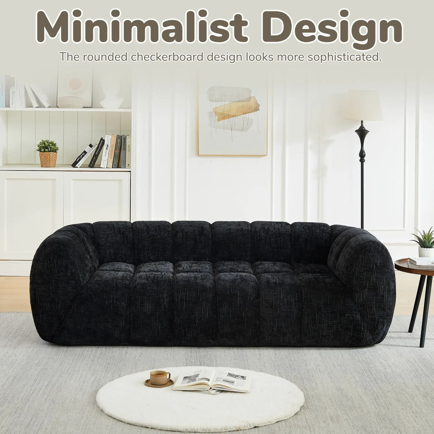 Modern Sofa With Piano Key Backrest by HouseOfZazla