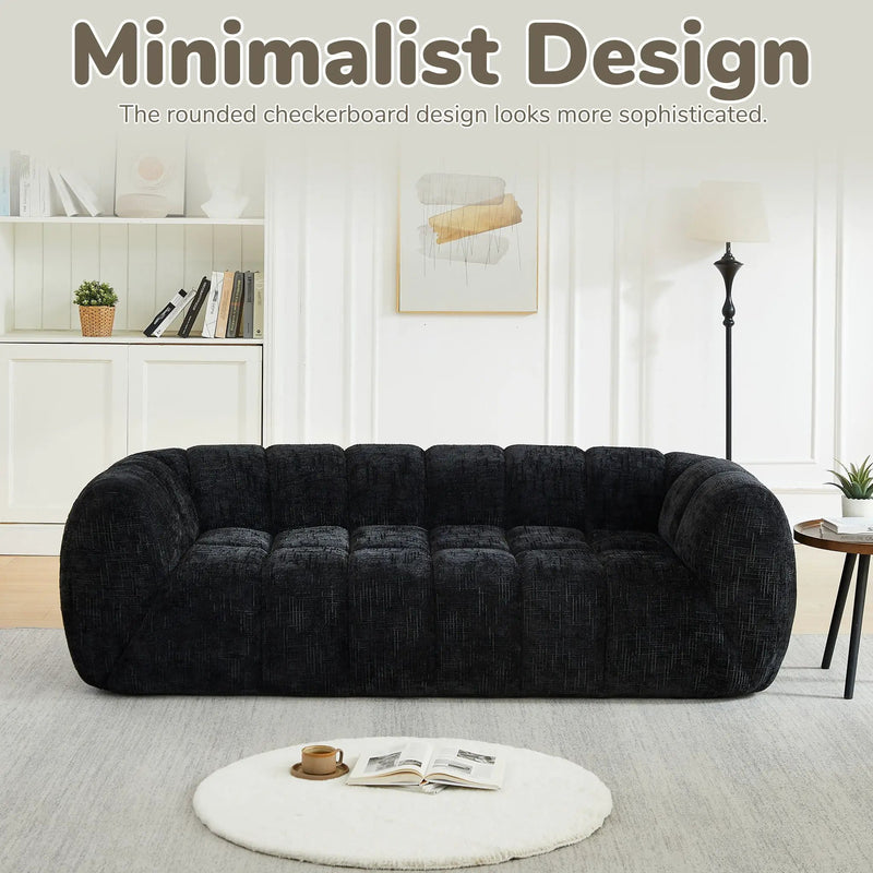 Modern Sofa With Piano Key Backrest by HouseOfZazla