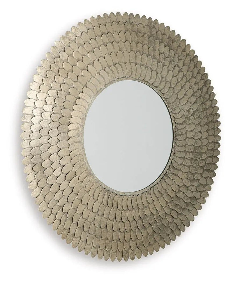 Wrightmund - Accent Mirror - Champagne Finish by Unique Piece Furniture