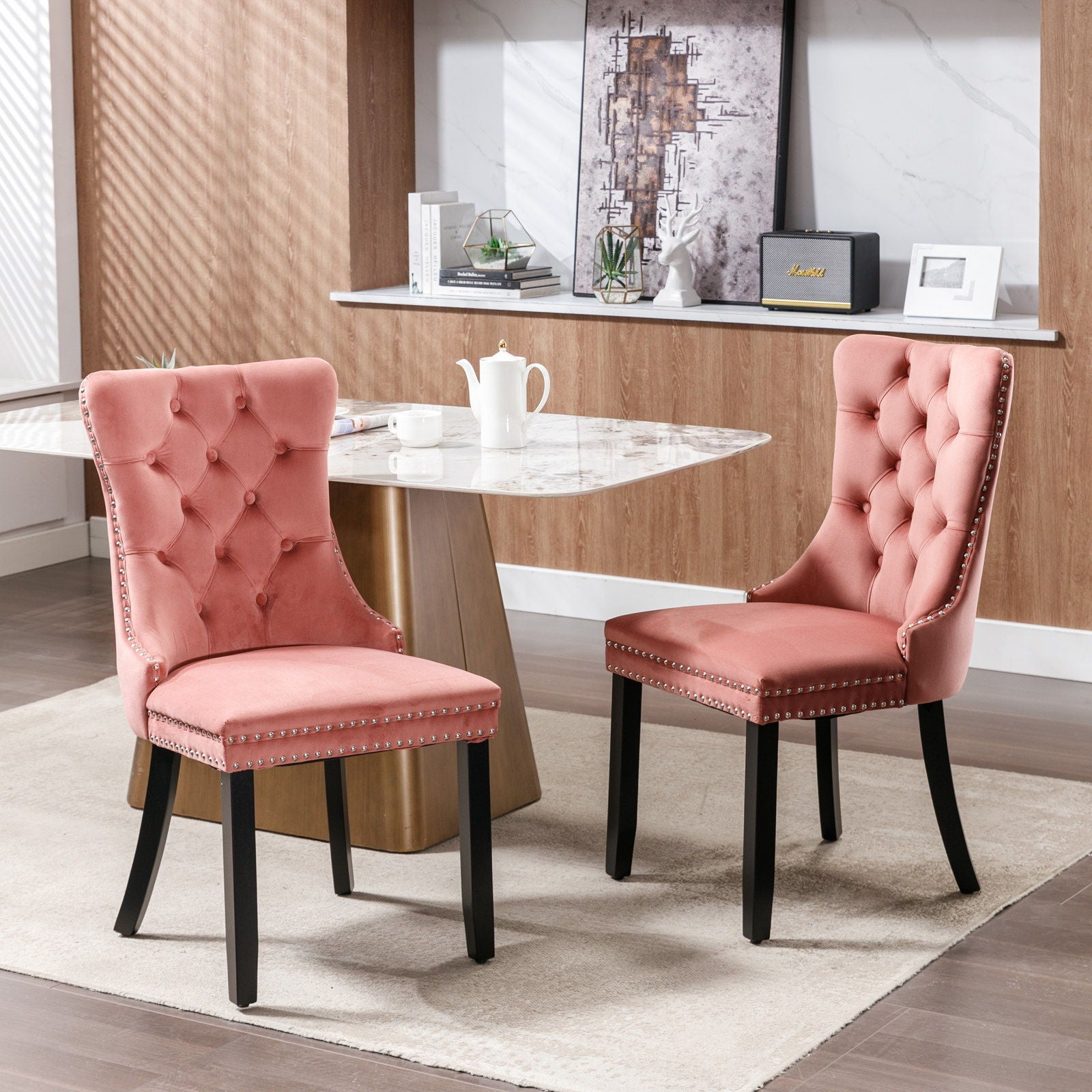 Nikki - High-End Tufted Dining Chair (Set of 2) by HouseOfZazla