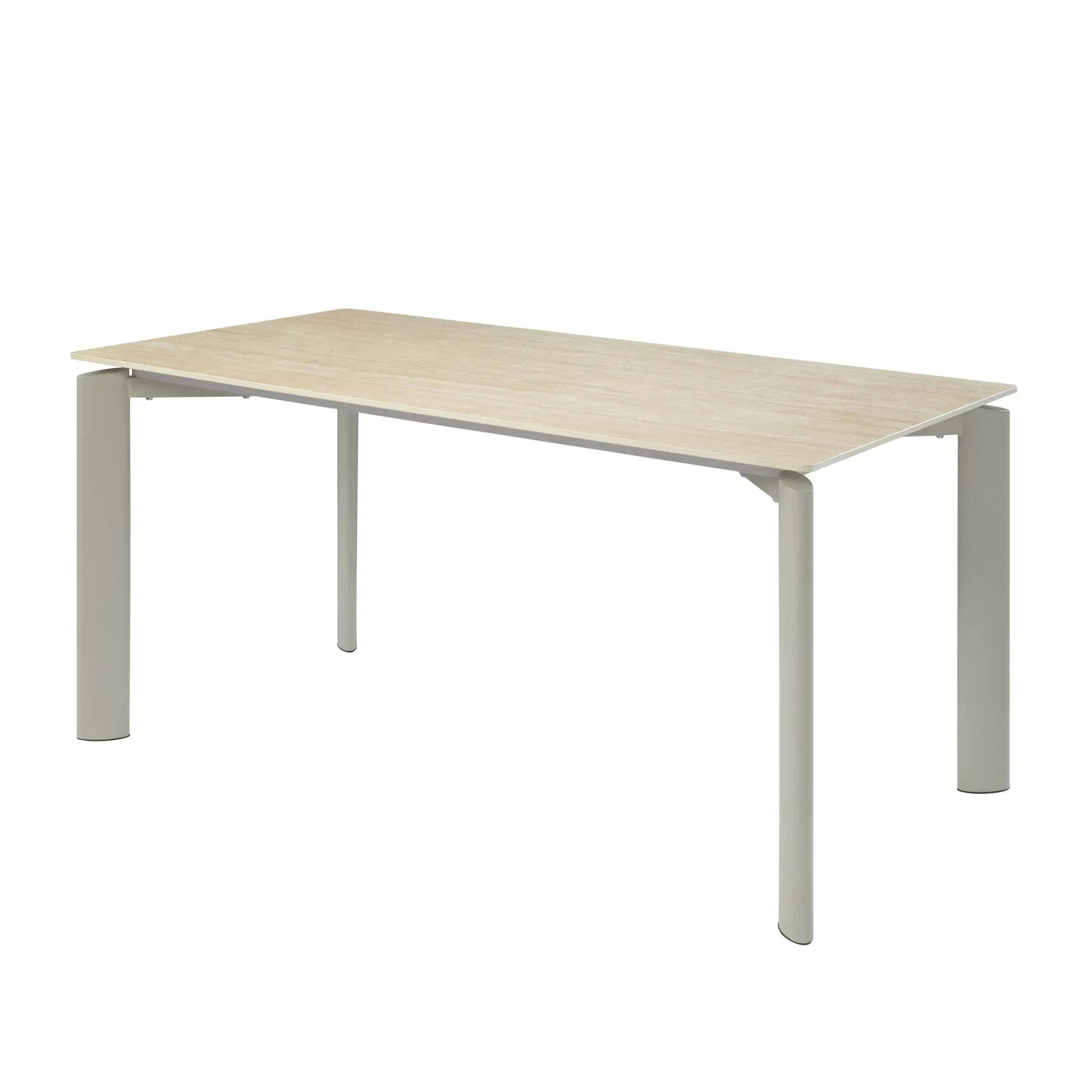 Ingram Ceramic Top Dining Table - Light Gray by HouseOfZazla