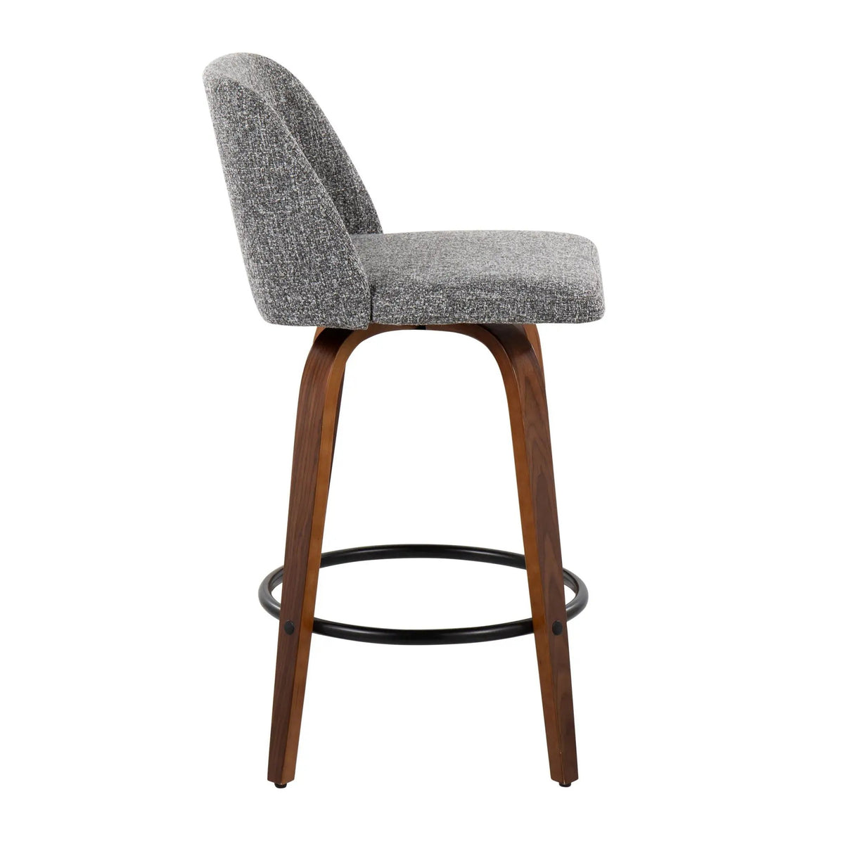 Toriano - Mid Century Modern, Counter Stool (Set of 2) by HouseOfZazla