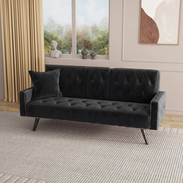 1730 Sofa Bed Armrest with Nail Head Trim, photo 2 of 10