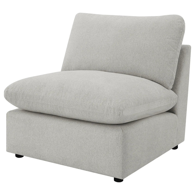 Collins Modular Armless Chair Grey by Unique Piece Furniture