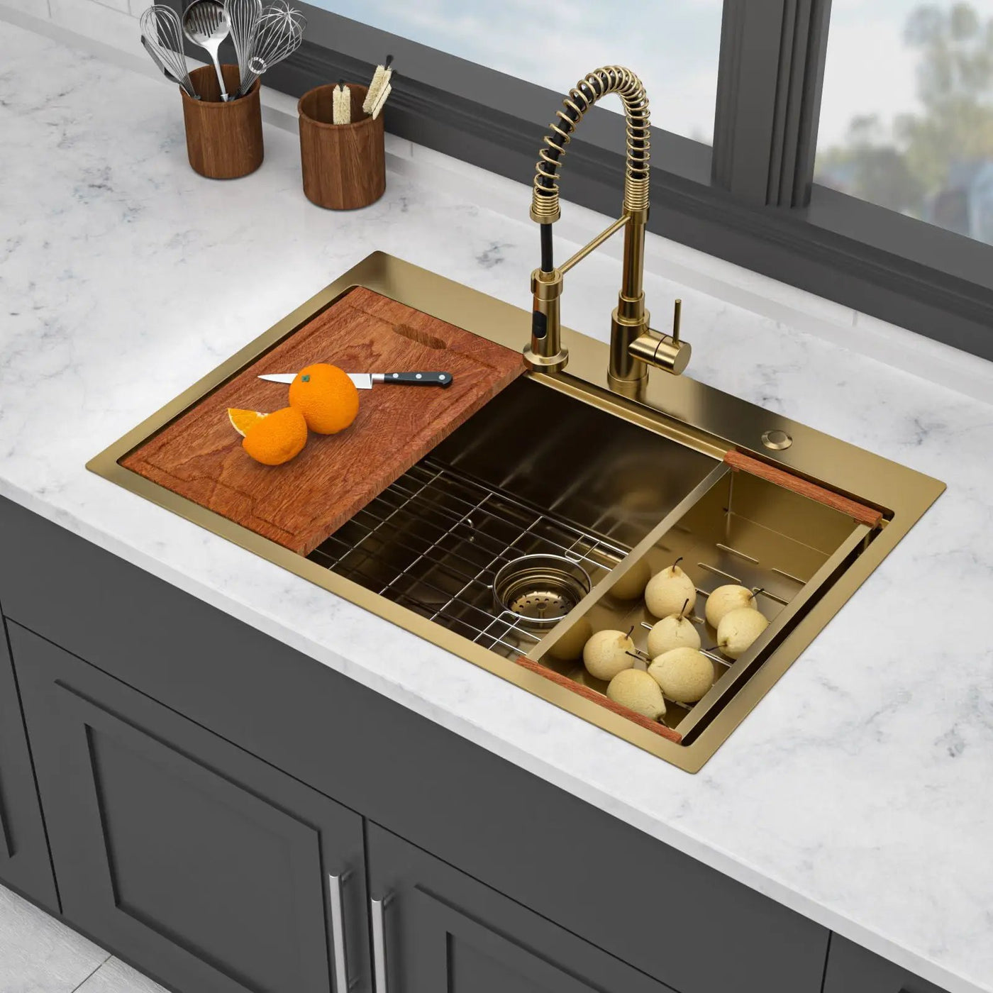 Drop In Kitchen Sink Stainless Steel 16 Gauge by HouseOfZazla
