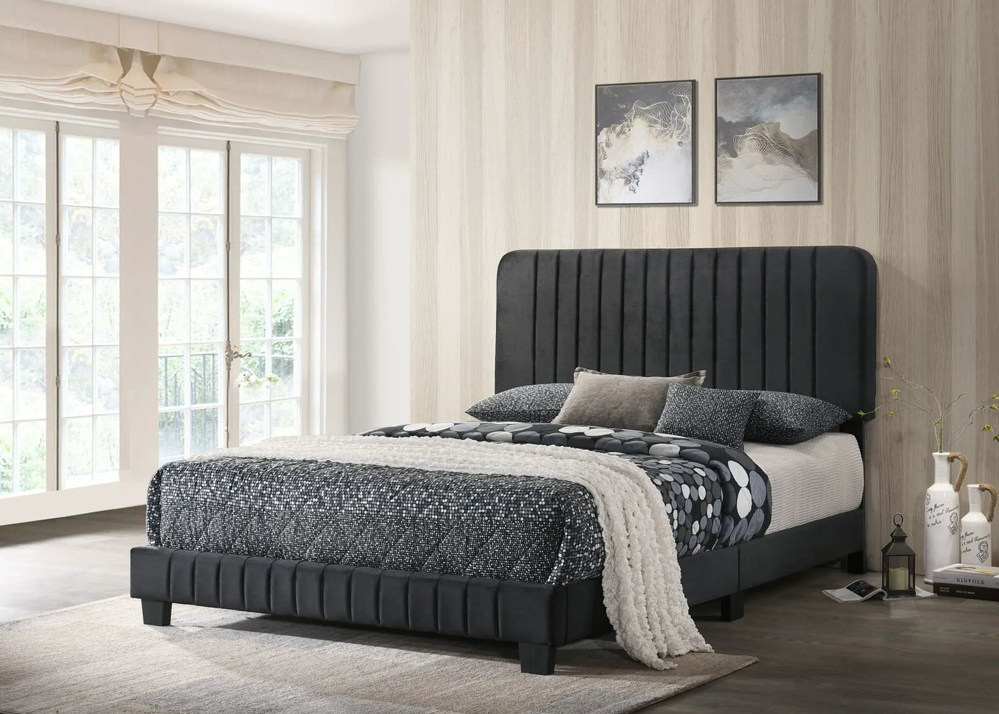 Channel Tufted Bed by HouseOfZazla