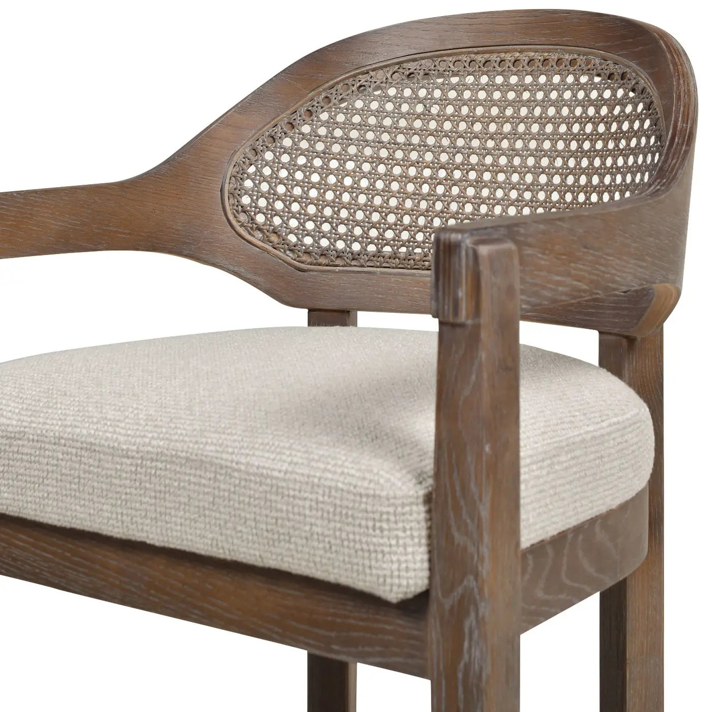 Americana - Mid-Century Modern Cane Back Counter Stool by HouseOfZazla