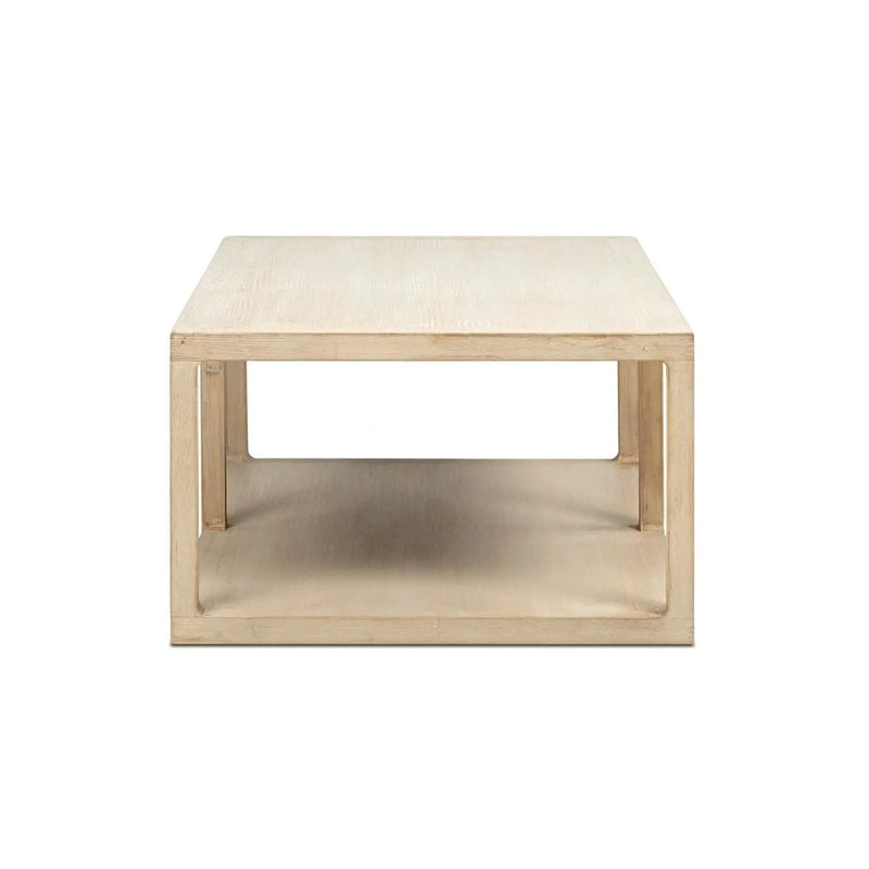 Ellis - Open Frame Coffee Table With Lower Shelf - Natural by HouseOfZazla