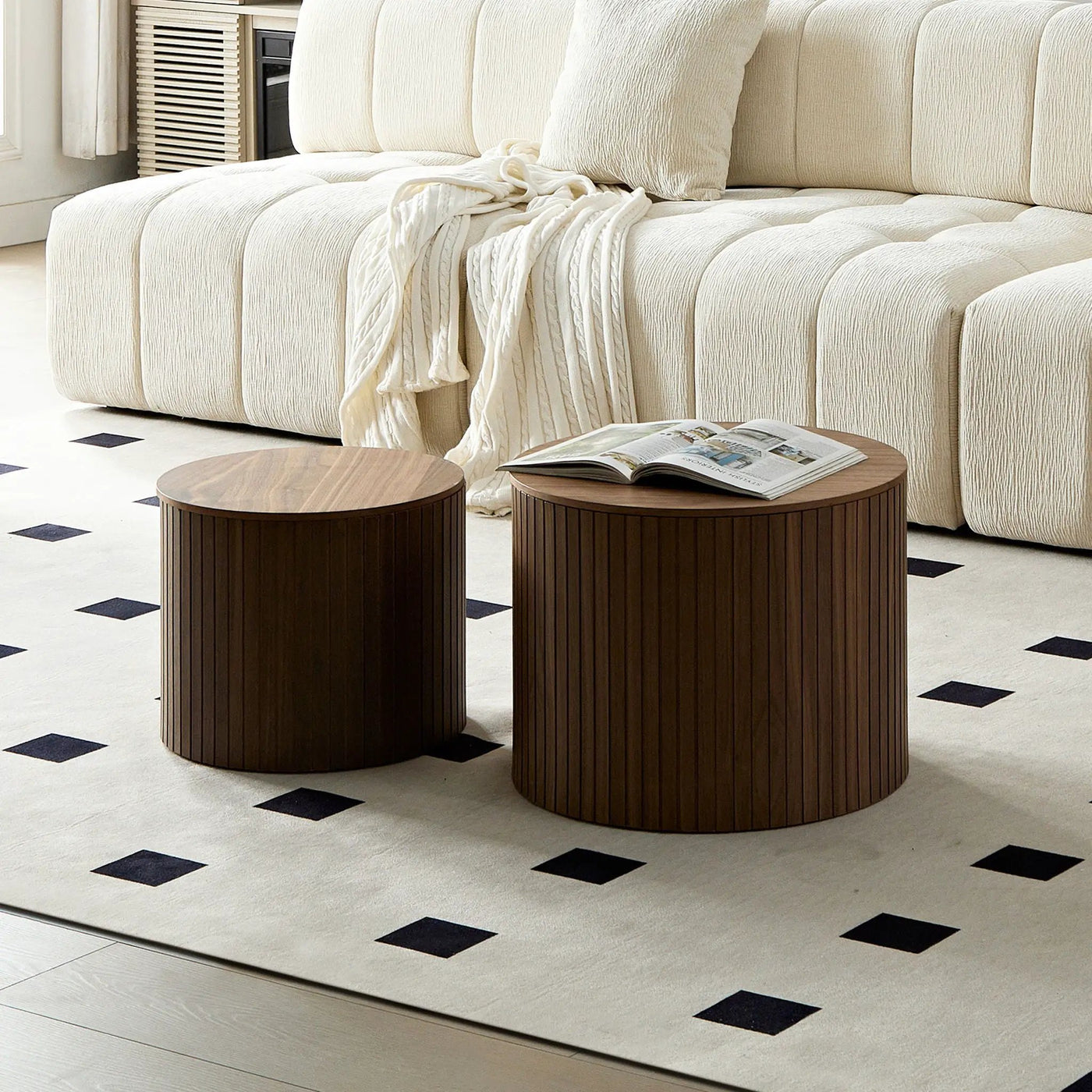 Handcrafted Nested Table Set, 2 Pieces by HouseOfZazla