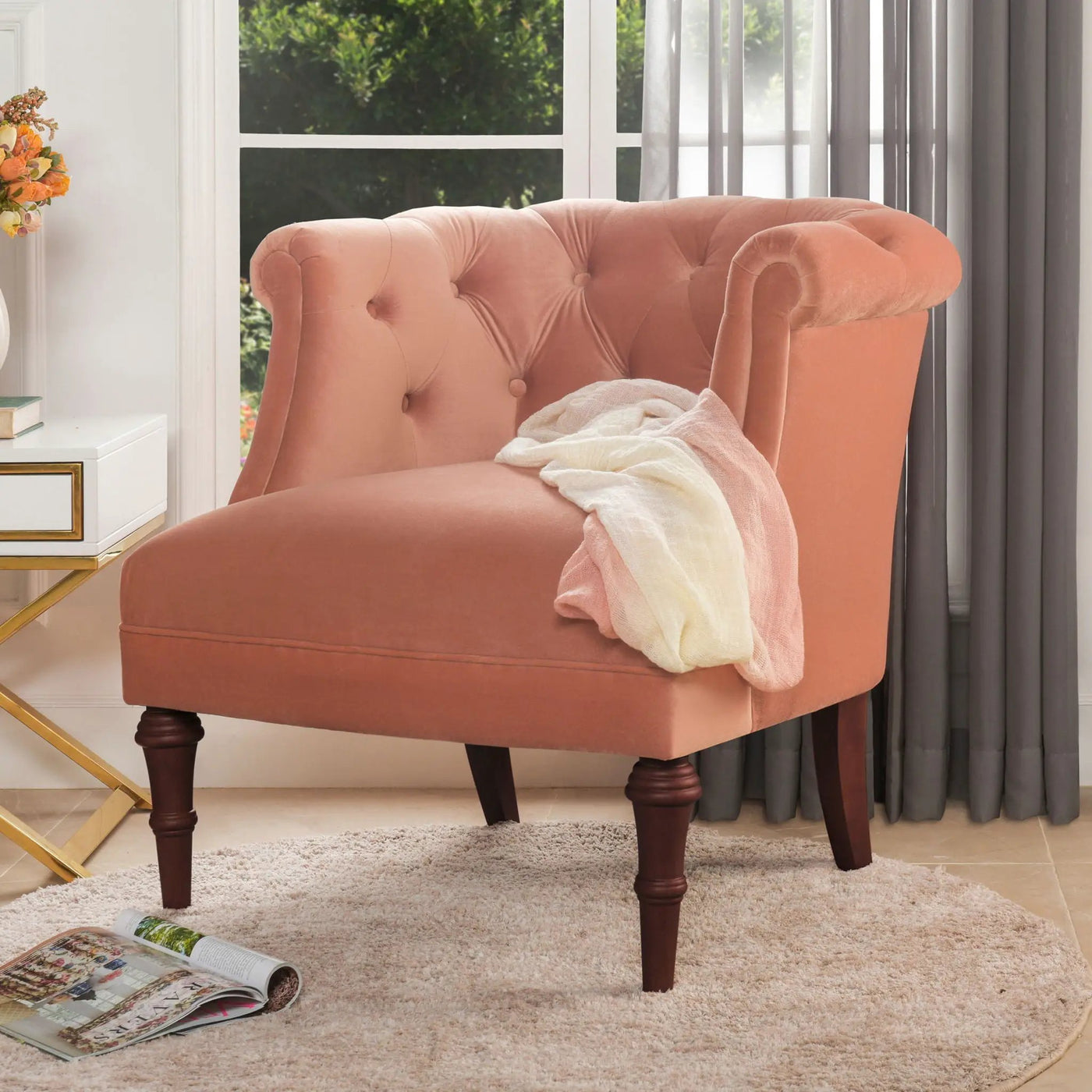 Katherine - Tufted Accent Chair by HouseOfZazla
