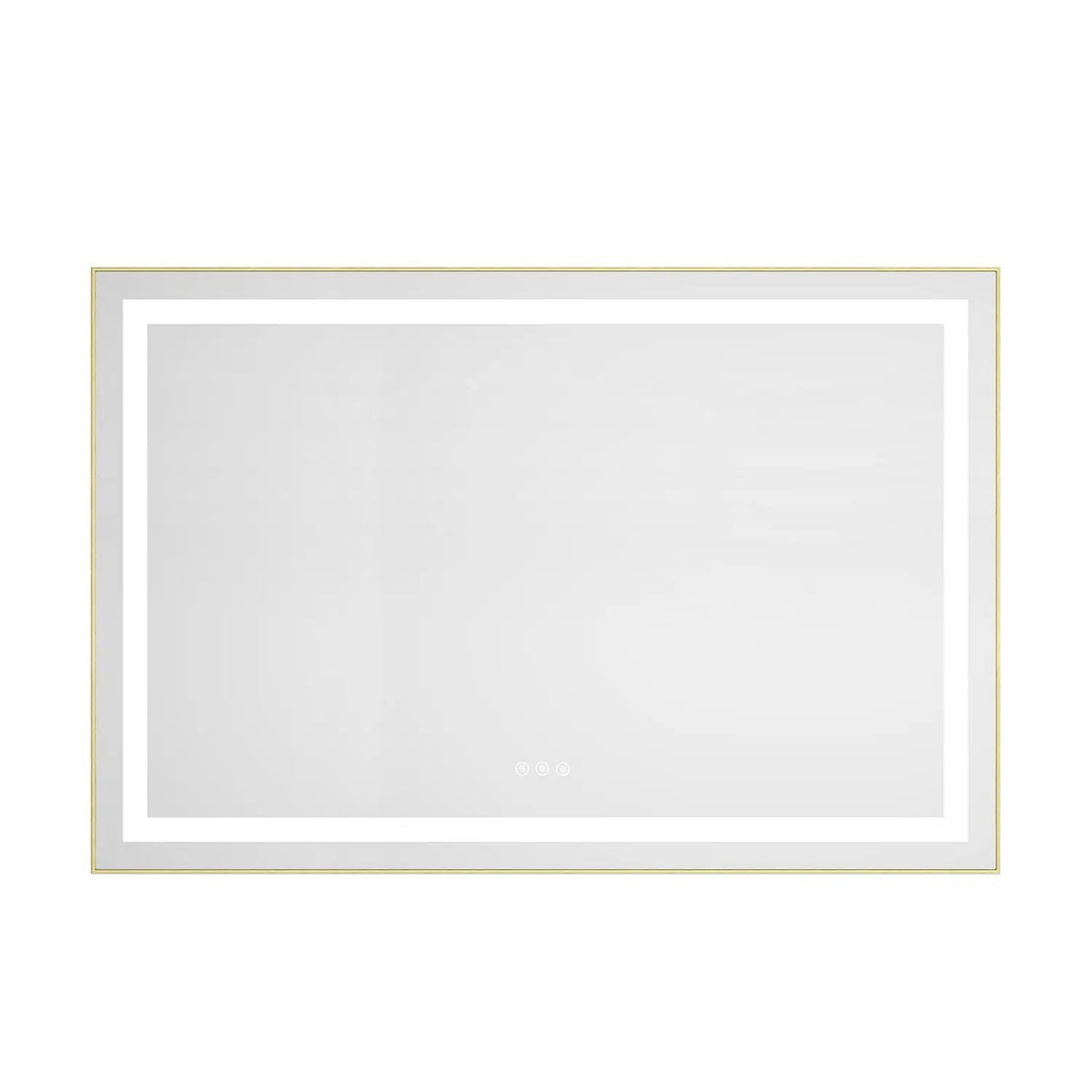 48" x 32" LED Bathroom Mirror with Front and Backlight by HouseOfZazla