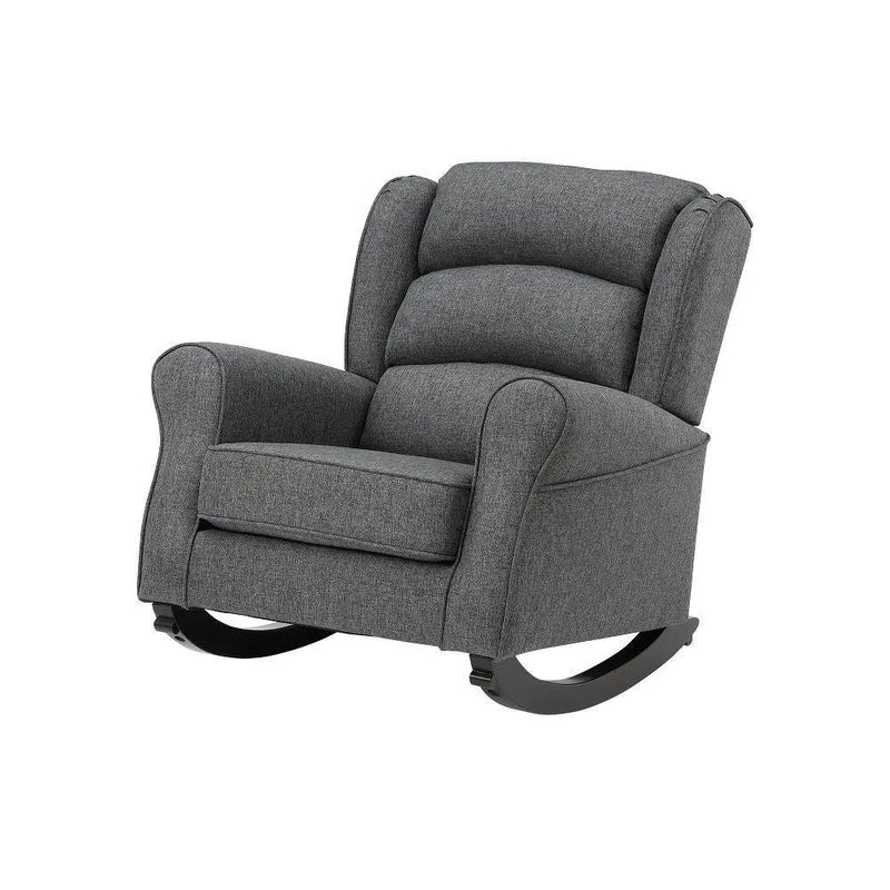 Fabien - Rocking Chair - Gray Fabric by Unique Piece Furniture