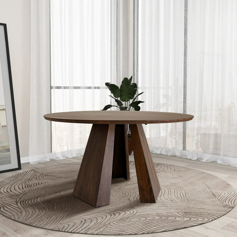 Bolton - Round Dining Table - Walnut by Unique Piece Furniture