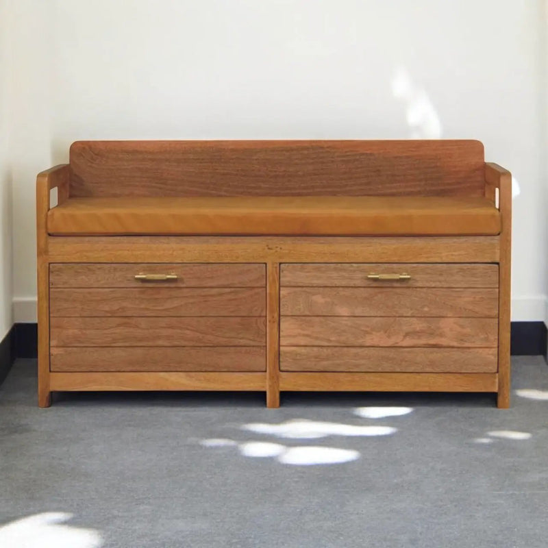 Oxford Oak-ish 2-Drawer Storage Bench by HouseOfZazla