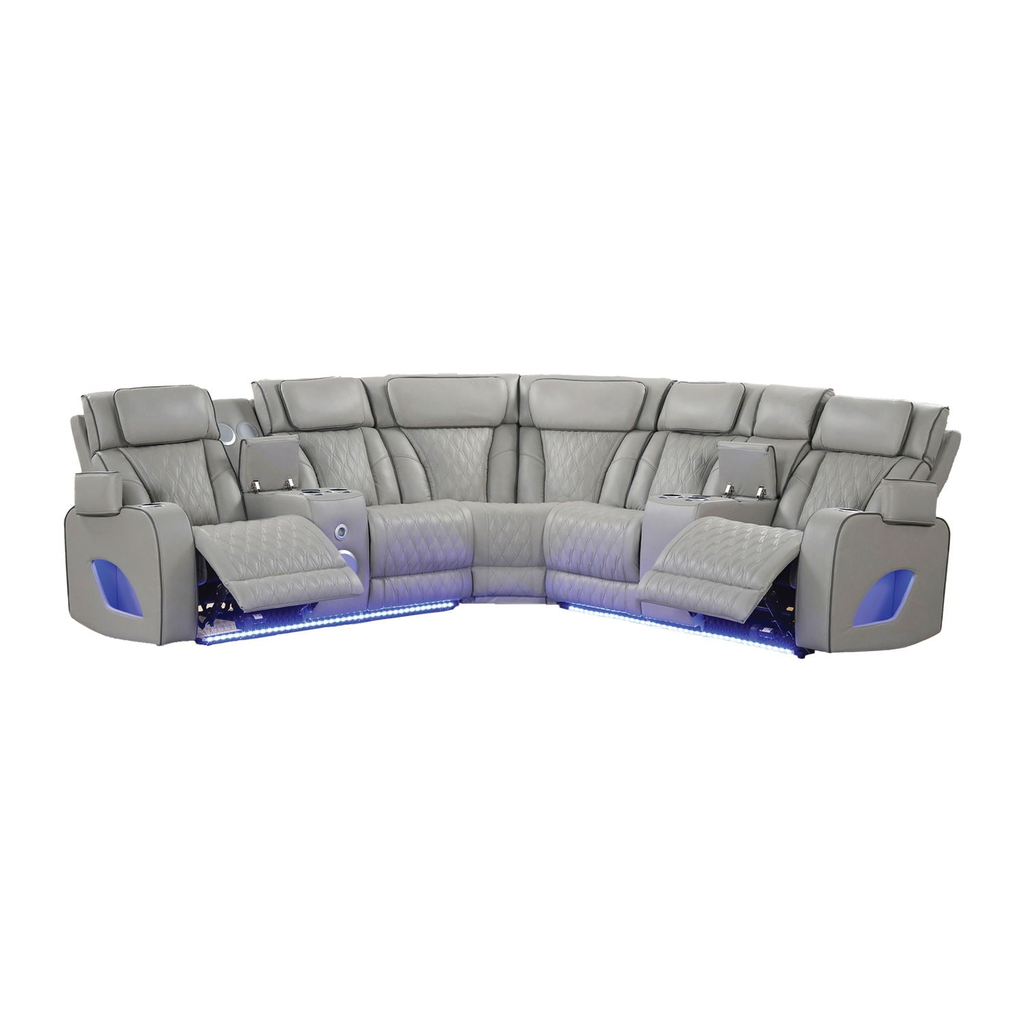 Fortuner - Power Recliner Sectional Sofa by HouseOfZazla