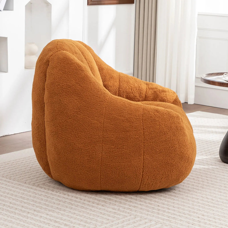 Comfy Bean Bag Chair With Memory Foam Filler, Tufted Soft by Unique Piece Furniture