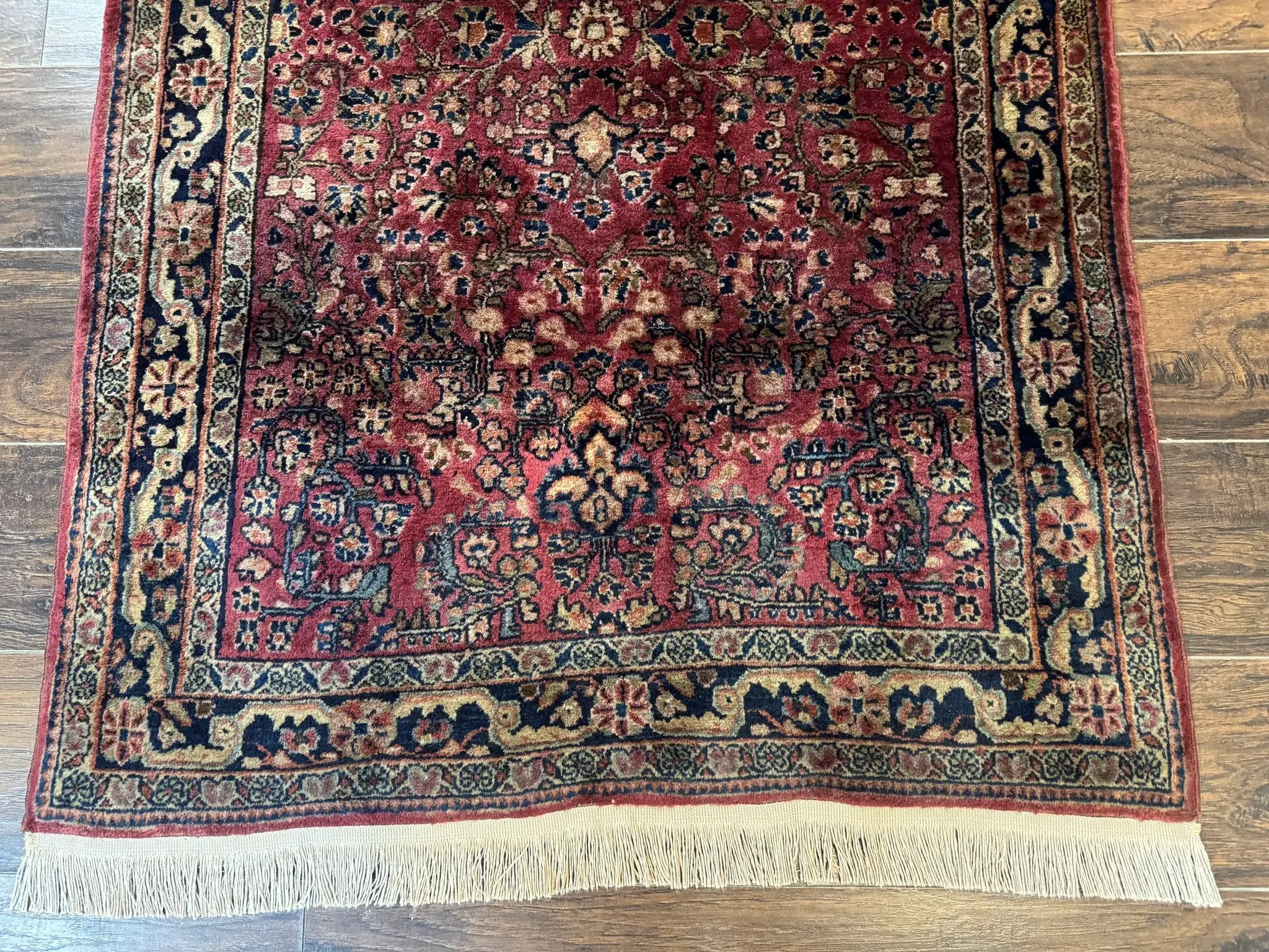 Persian Sarouk Rug 3x5, Antique Persian Carpet by Jewel Rugs
